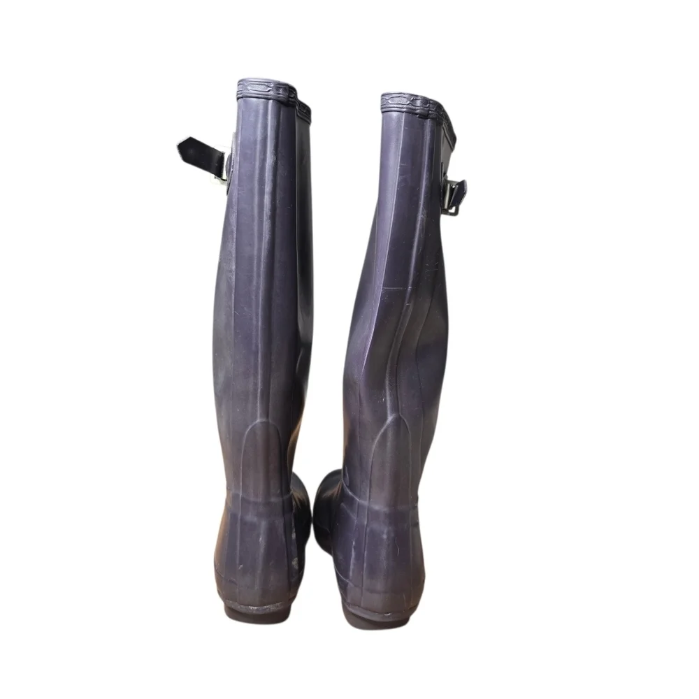 Hunter Womens Purple Waterproof Rubber Original Tall Rain Boots Size 7